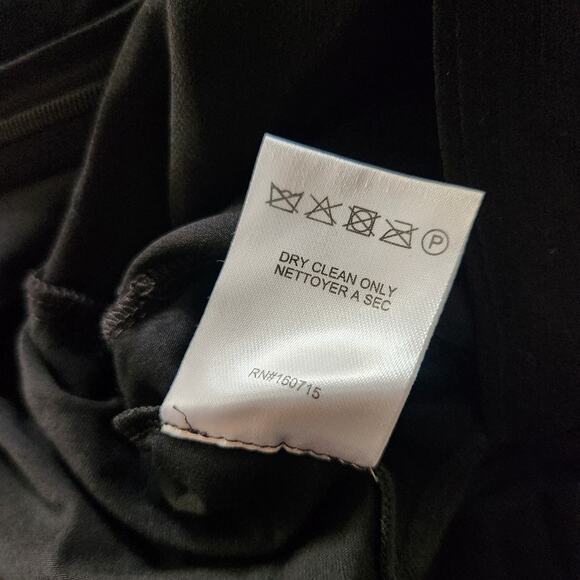 Retrofete Angela Dress Black Silk Size XS Long Sleeve Sheer NWT V Neck - Picture 15 of 15